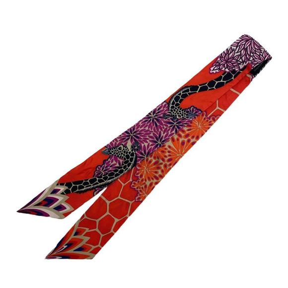 HERMES THE THREE GRACES Three Graces Scarf Orange Ladies - Picture 2 of 10